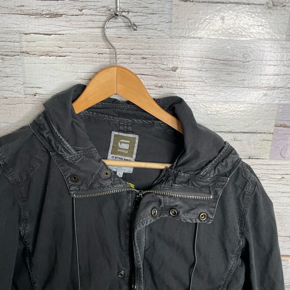 G star raw hooded jacket black large - Picture 5 of 8